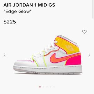 Air Jordan 1 Mid Edge Glow 6.5